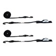eRatchet 1" TieDown Cam Buckle Straps w/ Vinyl Coated SHooks & Wear