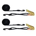 eRatchet 1" TieDown Ratchet Straps w/ Vinyl Coated SHooks 3,300 Lbs