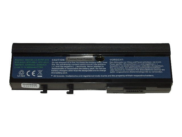 eReplacements - Notebook battery (extended) (equivalent to: Acer BT.00903.004, Acer BT.00904.003, Acer BT.00907.003) - lithium ion - 9-cell - 6900 mAh - for Acer Aspire 3641, 55XX; Extensa 3102; TravelMate 24XX, 32XX, 33XX, 4520, 62XX, 6492