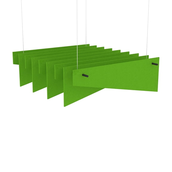 eSCAPE Series 5' L Alternating Angles Acoustical Ceiling Baffles