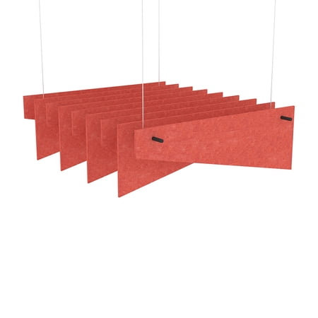 eSCAPE Series 5' L Alternating Angles Acoustical Ceiling Baffles