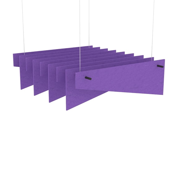 eSCAPE  Series 5' L Alternating Angles Acoustical Ceiling Baffles