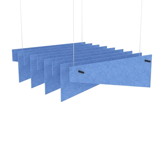 eSCAPE  Series 5' L Alternating Angles Acoustical Ceiling Baffles