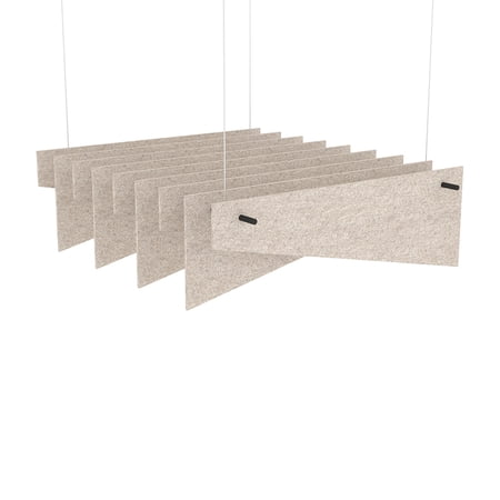 eSCAPE Series 5' L Alternating Angles Acoustical Ceiling Baffles