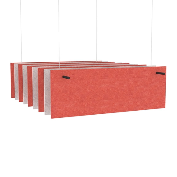 eSCAPE  Series 5' L Rectangular Acoustical Ceiling Baffles Set Of 9