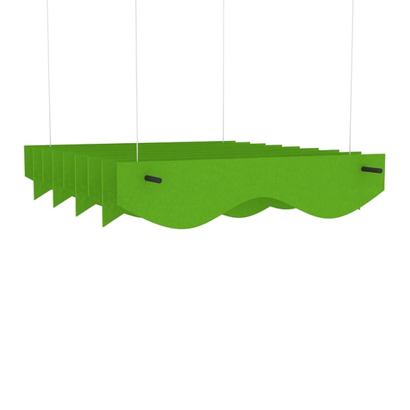 eSCAPE Series 5'L x 10"H Alternating Cloud Acoustical Ceiling Baffles