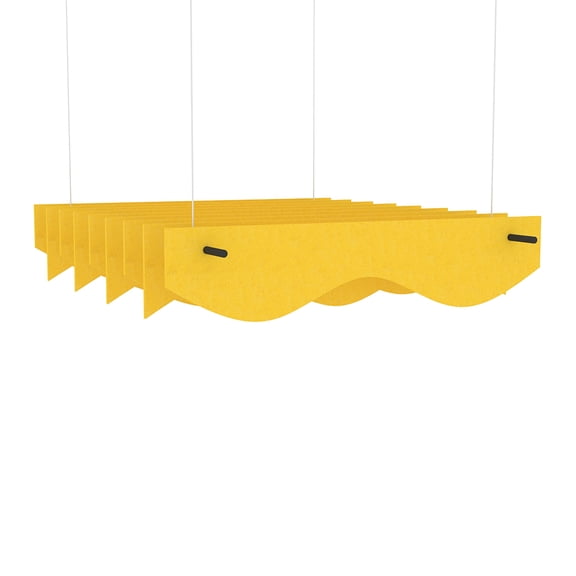 eSCAPE Series 5'L x 10"H Alternating Cloud Acoustical Ceiling Baffles