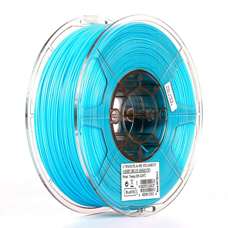 eSUN 1.75mm Light Blue PLA PRO (PLA+) 3D Printer Filament 1KG Spool  (2.2lbs), Light Blue 