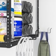 eShelf Set of 2 Utility Hooks for Garage Storage Racks, Black