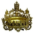 thumbnail image 1 of eSplanade - Brass Balaji, Dashavtar, Shankh, Chakra Urli Traditional Bowl Showpiece - Big Size - 17" Inches | Home Decor | Vastu for Home, 1 of 4