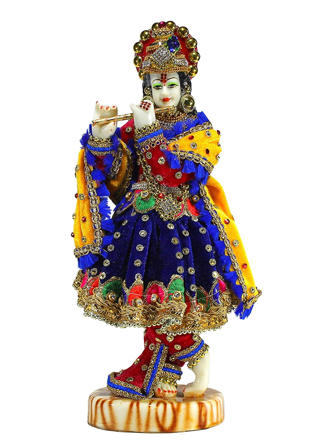 eSplanade - Brass Lord Krishna Kishan Murti Idol Statue Sculpture - 29  Inches - Very Big Size