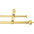 thumbnail image 1 of eTeckram 5/8" Double Curtain Rod with Royale Finials,Gold,28‘’-48‘’, 1 of 6