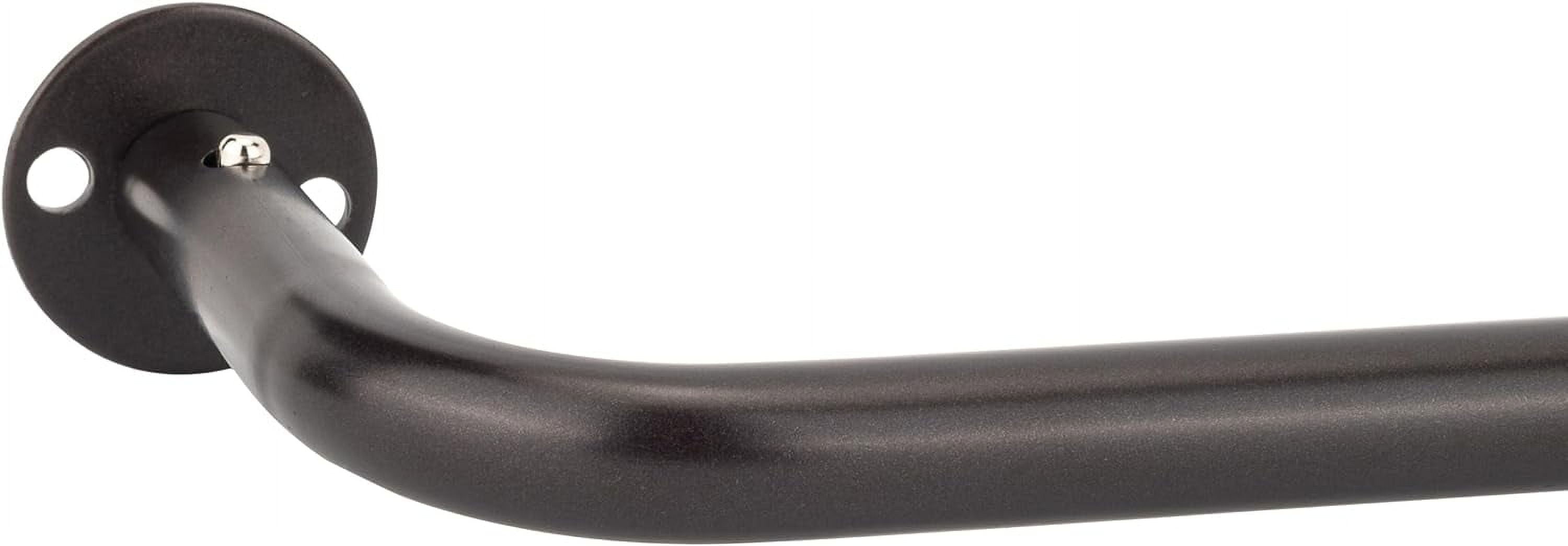 eTeckram Energy Saving Wrap Around Blackout Return Adjustable Window Curtain Metal Rod Set, 5/8 inch Diameter,48"-84",Oil-rubbed Bronze