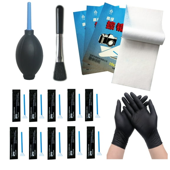 eTone 16-Piece Cleaning Kit for CMOS, CCD, DSLR, Full-Frame Cameras, Smartphones, Glasses, Keyboard, Watches, and Telescopes, Microscope
