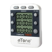 eTone Multi-function 3 Channel Timer Counter Darkroom Developing Countdown Digital Kitchen Cutdown Classroom Timer