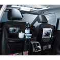 thumbnail image 1 of eTzone Car Backseat Organizer, PU Leather Hanging Car Seat Storage with Foldable Tray- 1 Pack, 1 of 8