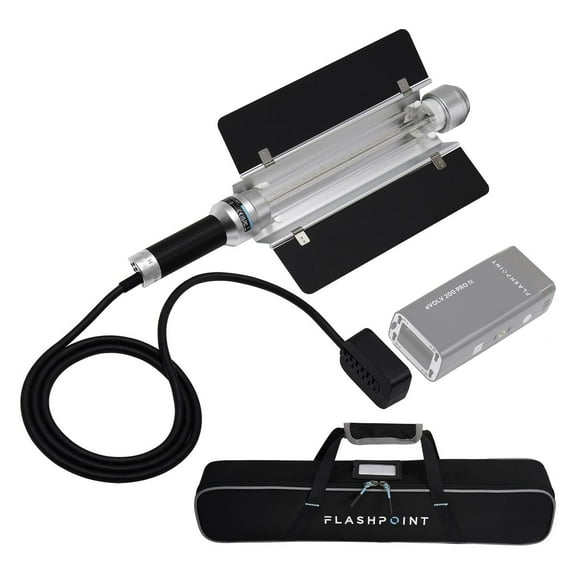 Flashpoint AD-S200 Stick Flash Head for Godox AD200/AD200Pro, or eVOLV 200/Pro Portable Handheld Stick Flash Head with 360 degree Transparent Flash Tube for Studio or Outdoor Photography Lighting