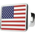thumbnail image 1 of eVerHITCH USA US American Flag Stainless Steel Trailer Hitch Cover (Fits 2" Receivers, Color Flag on Chrome), 1 of 3