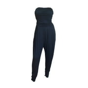 EVOGUES APPAREL eVogues Plus Size Jumpsuit Navy
