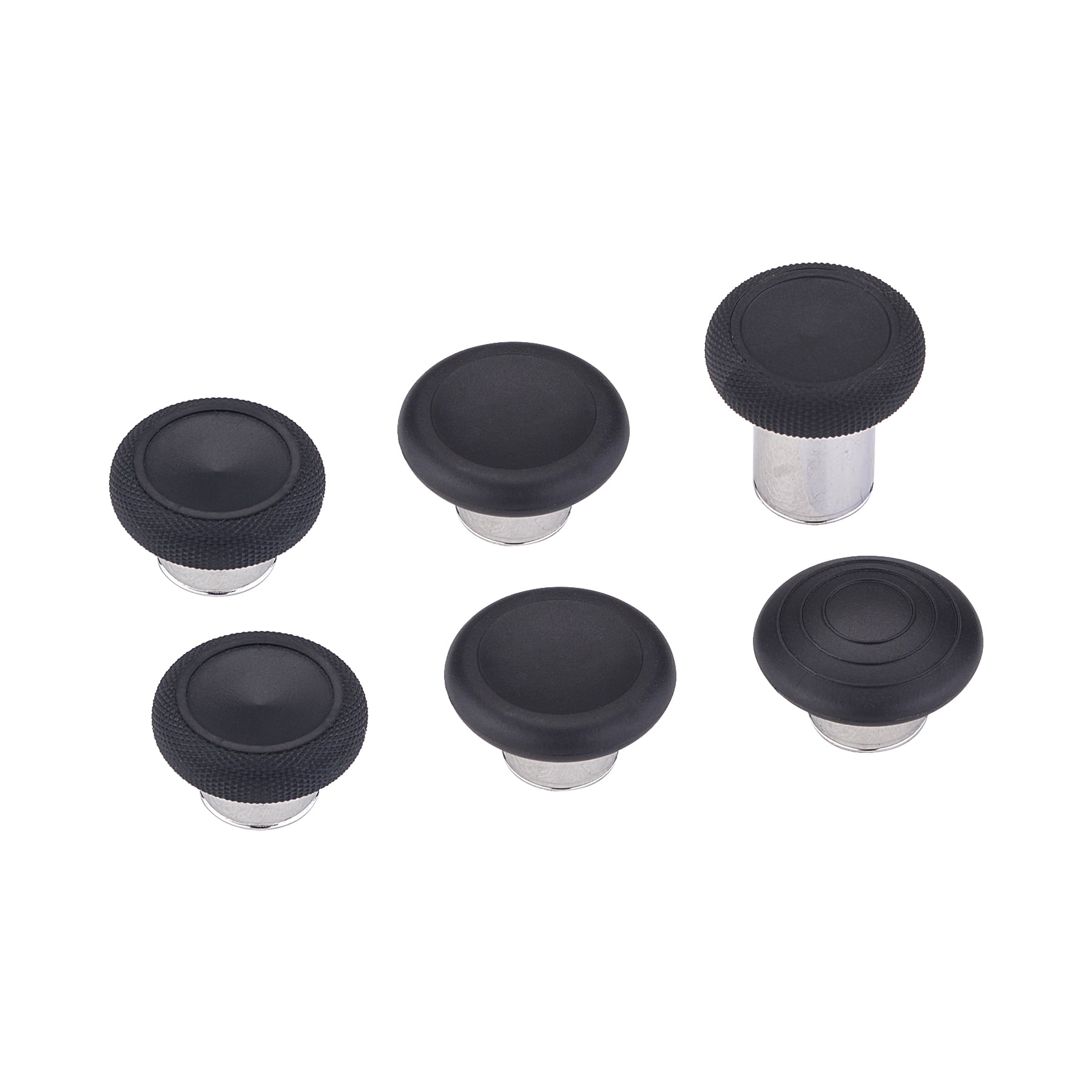 eXtremeRate 6 in 1 Metal Replacement Thumbsticks Grip, Swap