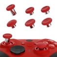 thumbnail image 1 of eXtremeRate 6 in 1 Metal Replacement Thumbsticks for Xbox Elite Series 2 Controller, Passion Red & Metallic Silver Swappable Magnetic Analog Stick Joystick Caps for Xbox Elite 2 Controller -Model 1797, 1 of 9