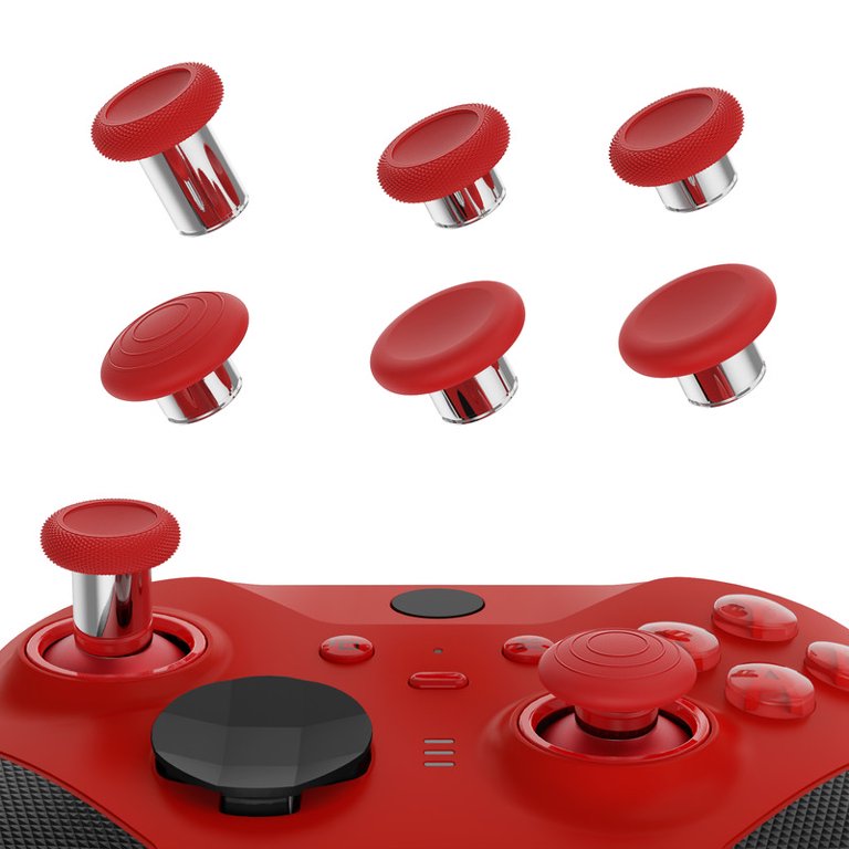eXtremeRate 6 in 1 Metal Replacement Thumbsticks for Xbox Elite