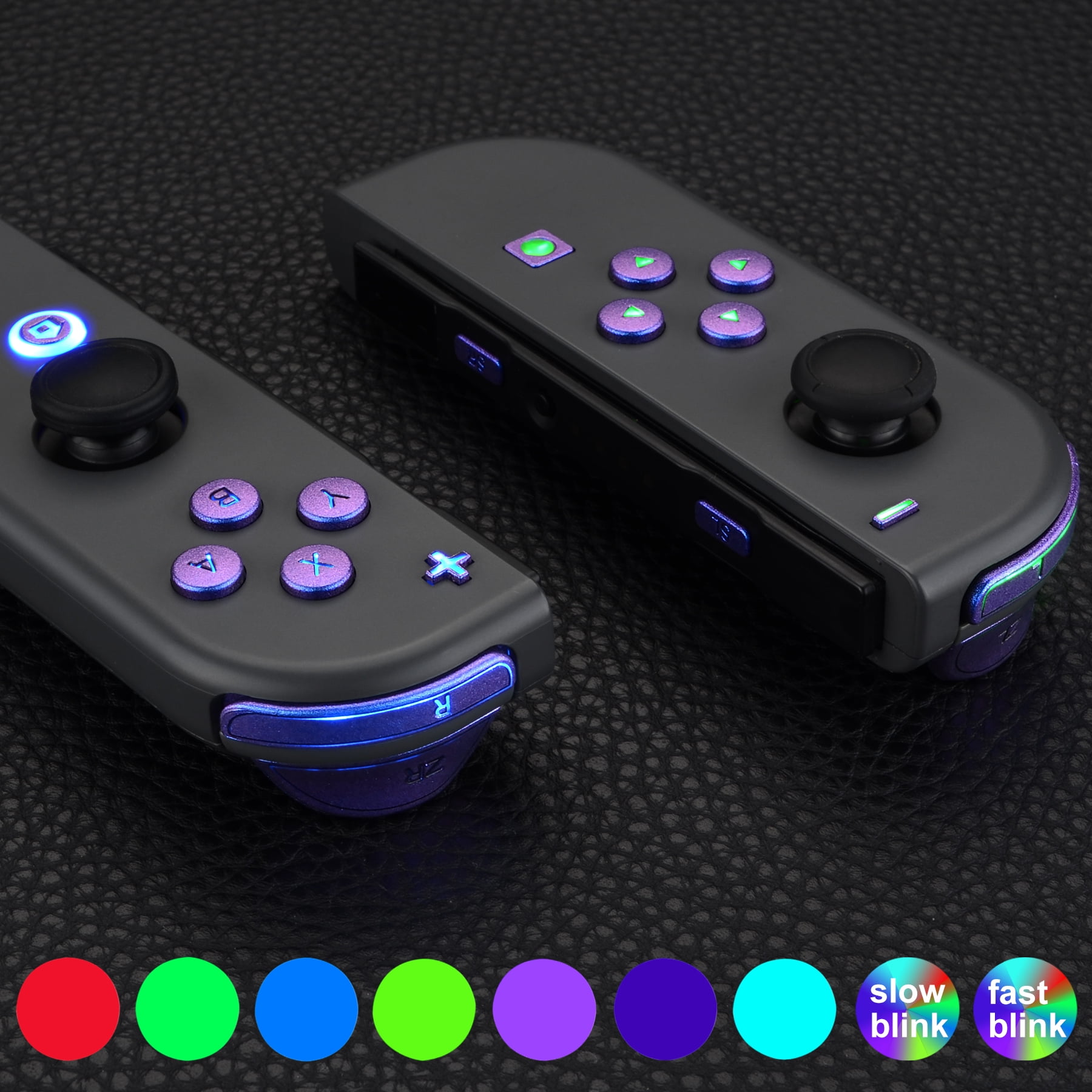 eXtremeRate 7 Colors 9 Modes NS Joycon DFS LED Kit, Multi-Colors ...