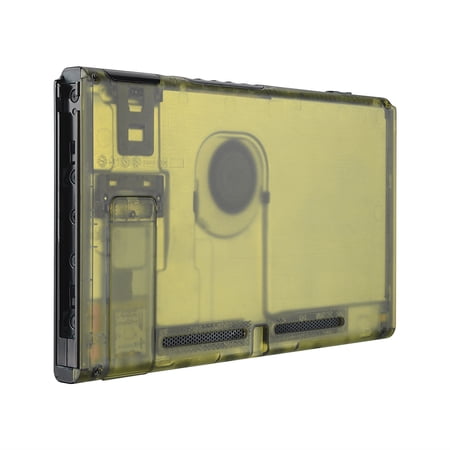 eXtremeRate Amber Yellow Console Back Plate DIY Replacement Housing Shell Case for Nintendo Switch Console with Kickstand – JoyCon Shell NOT Included