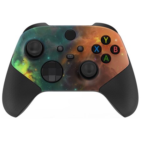 eXtremeRate Anti Sticks Rubbing Ring - Custom Faceplate for Xbox Series X & S - Orange Star Universe
