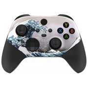 eXtremeRate Anti Sticks Rubbing Rings - Custom Faceplate for Xbox Series X & S Control - The Great Wave