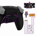 thumbnail image 1 of eXtremeRate Back Paddles Programable RISE4 V3 Remap Kit for PS5 Controller BDM-030 040 050, Upgrade Board Textured Black Redesigned Bottom Shell 4 Back Buttons Set for PS5 Controller - NO Controller, 1 of 7