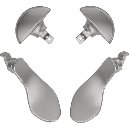 eXtremeRate Back Paddles for PS5 Edge Controller, Metallic Silver, 4 Count