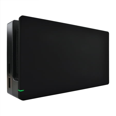 eXtremeRate Black Faceplate for Nintendo Switch Charging Dock,Housing Shell for Nintendo Switch Dock
