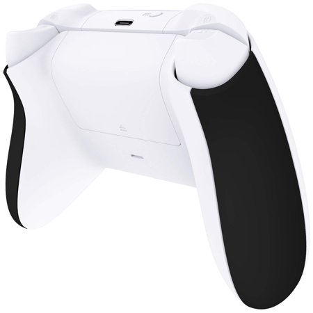 eXtremeRate Black Soft Touch Grip Back Panels, Comfortable Non-Slip Side Rails Handles, Game Improvement Replacement Parts for Xbox Series S/X Controller - Controller NOT Included