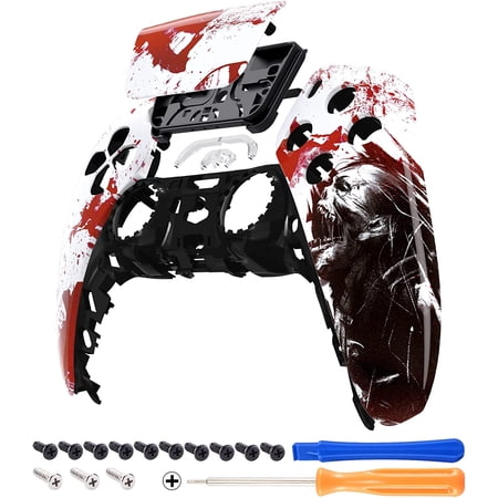eXtremeRate Blood Zombie Replacement Touchpad Front Housing Shell for ps5 Controller BDM-010/020/030/040