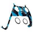 thumbnail image 1 of eXtremeRate Blue Coating Splash Trim Shell Replacement Cover w/Accent Rings for ps5 Controller, 1 of 4