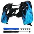 thumbnail image 1 of eXtremeRate Blue Flame Patterned Custom Faceplate Cover, Replacement Front Housing Shell Case Compatible with ps4 Slim Pro Controller JDM-040/050/055 - Controller NOT Included, 1 of 5