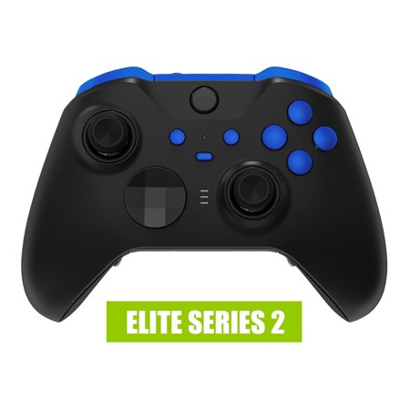 eXtremeRate Blue Replacement Buttons for Xbox One Elite Series 2(Model 1797), LB RB LT RT Bumpers Triggers ABXY Start Back Sync Profile Switch Keys for Xbox One Elite Series 2 Core
