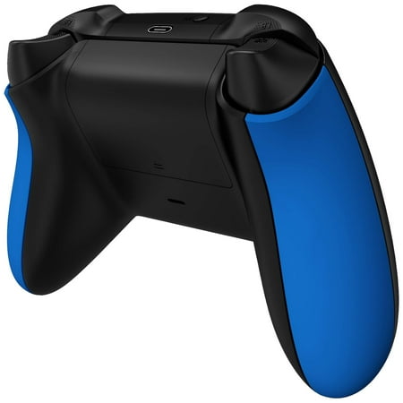 eXtremeRate Blue Replacement Left Right Side Rails Handles Rear Shell for Xbox Core Wireless Controller