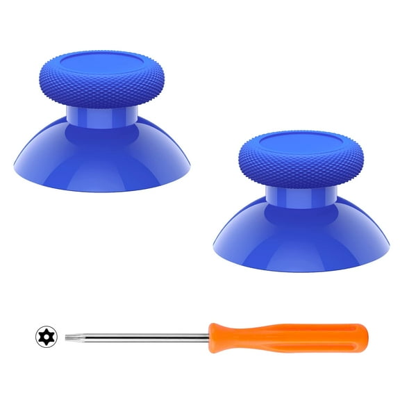 eXtremeRate Blue Replacement Thumbsticks Joysticks Repair Kit for Xbox One S/X/Elite Controller
