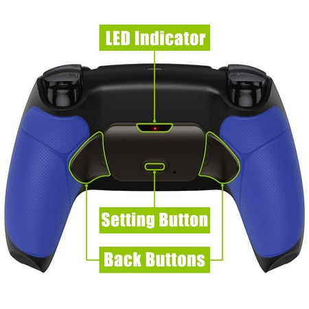 eXtremeRate Blue Rise 2.0 Remap Kit Upgrade Board Back Shell Buttons for PS5 Controller BDM-010/020