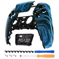thumbnail image 1 of eXtremeRate Blue Swirl Touchpad Front Housing Shell Compatible with ps5 Controller, DIY Replacement Shell Custom Touch Pad Cover Faceplate Compatible with ps5 Controller, 1 of 5
