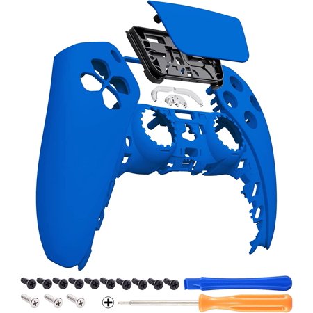 eXtremeRate Blue Touchpad Front Housing Shell Replacement Cover for ps5 Controller BDM-010/020/030/040