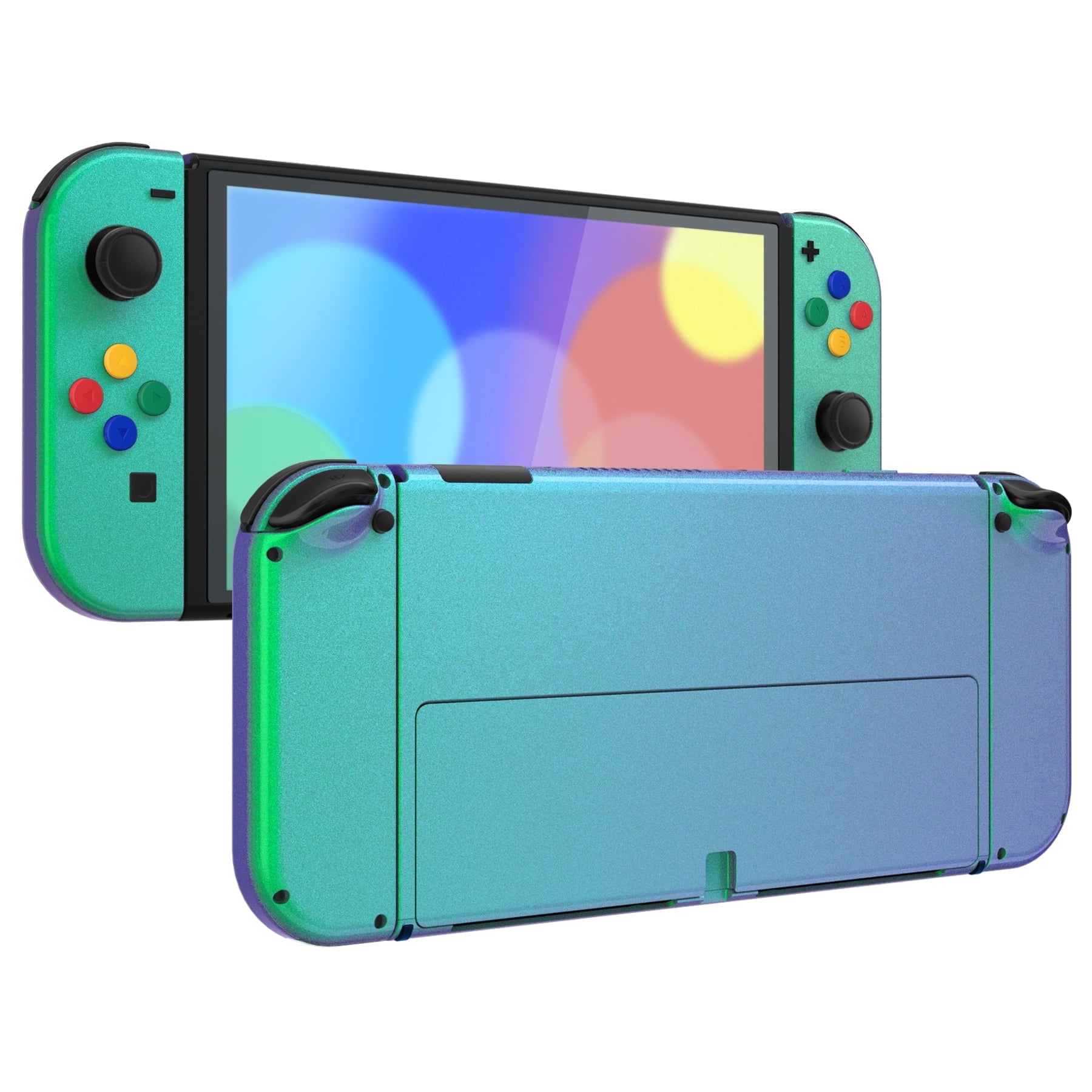 Nintendo Switch yamamoto eXtremeRate Chameleon Green Purple Full Set Shell for