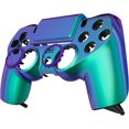 thumbnail image 1 of eXtremeRate Chameleon Green Purple Ghost Replacement Faceplate Touchpad Cover, Redesigned Housing Shell Case Touch Pad Compatible with PS4 Slim Pro Controller JDM-040/050/055, 1 of 9