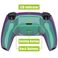 thumbnail image 1 of eXtremeRate Chameleon Green Purple Programable RISE 2.0 Remap Kit for PS5 Controller BDM-010/020, Upgrade Board & Redesigned Back Shell & Back Button Attachment for PS5 Controller - NOT A Controller, 1 of 8
