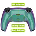 thumbnail image 1 of eXtremeRate Chameleon Green Purple Programable RISE 2.0 Remap Kit for PS5 Controller BDM-010/020, Upgrade Board & Redesigned Back Shell & Back Button Attachment for PS5 Controller - NOT A Controller, 1 of 8
