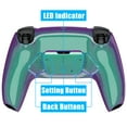 thumbnail image 1 of eXtremeRate Chameleon Green Purple Remap Kit Upgrade Board Back Shell 4 Buttons for PS5 Controller BDM 010/020, 1 of 6