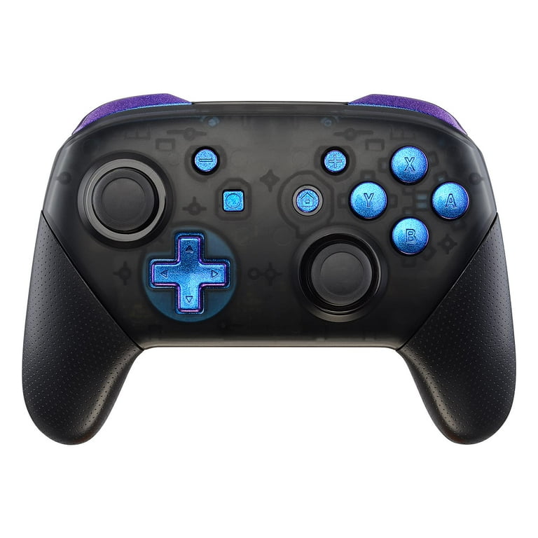eXtremeRate Chameleon Purple Blue Replacement ABXY D-pad ZR ZL L R