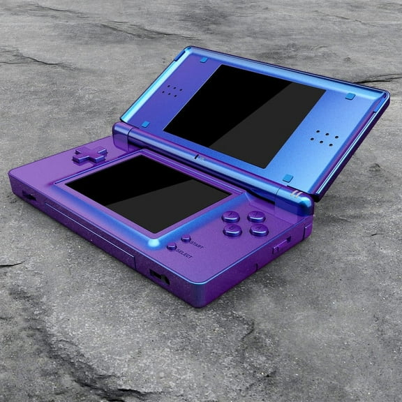 eXtremeRate Chameleon Purple Blue Replacement Full Housing Shell with Buttons and Screen Lens for Nintendo DS Lite